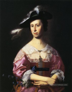  portraiture Tableau - Mme Samuel Quincy Hannah Hill Nouvelle Angleterre Portraiture John Singleton Copley